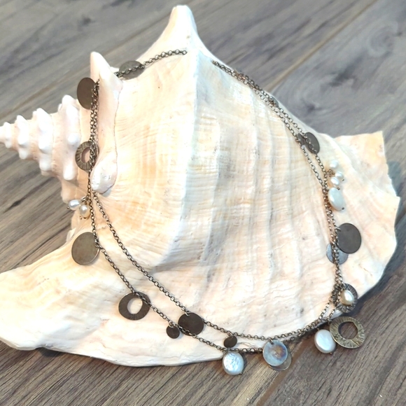 Silpada sterling and pearl necklace - Picture 2 of 4